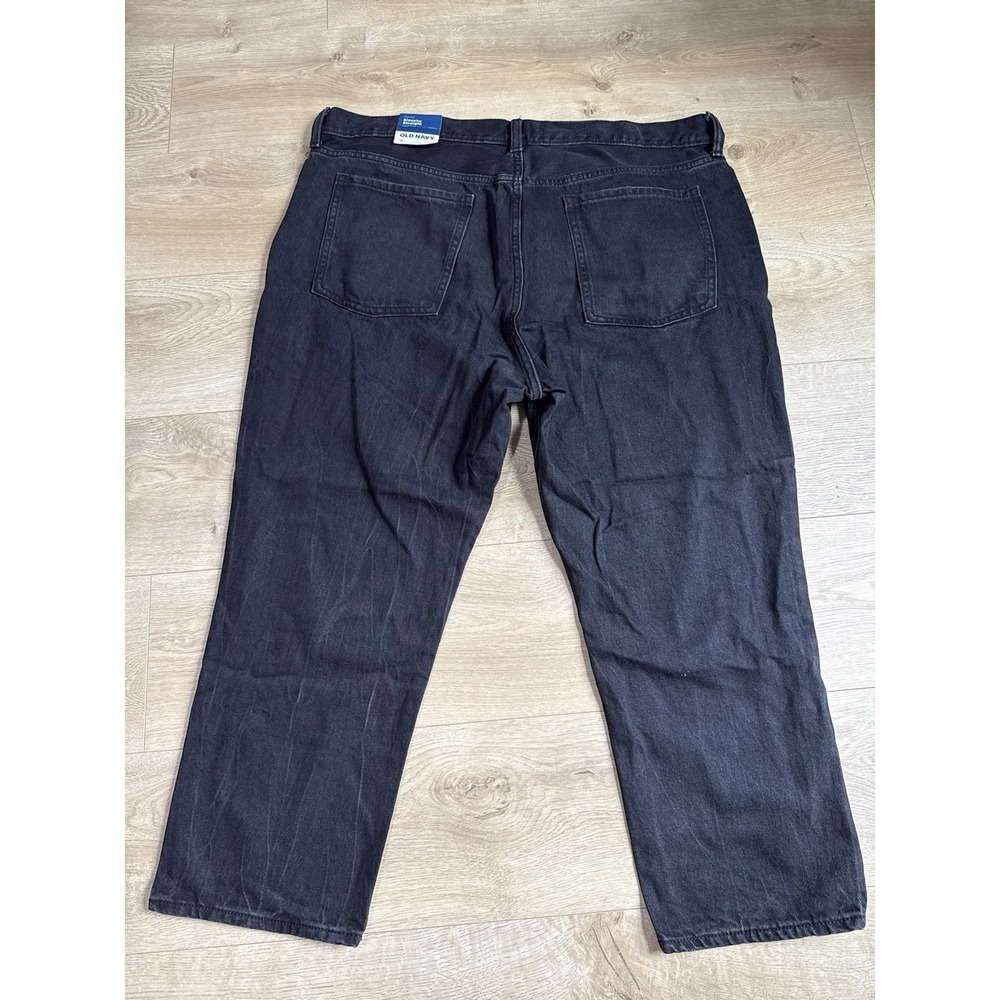 NWT Womens‎ Old Navy High Rise Slouchy Straight Black Jeans Distressed Size 18 - Picture 4 of 14